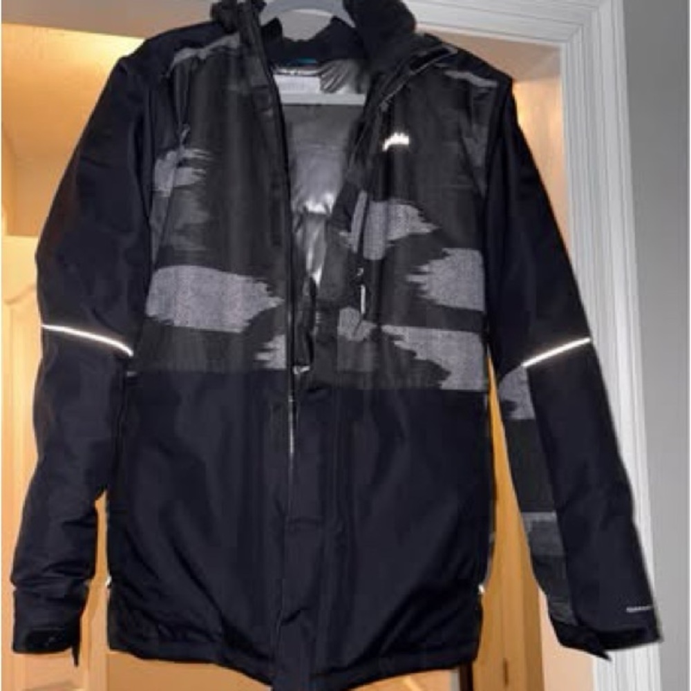 Youth Boys Columbia Black and Gray Winter Jacket